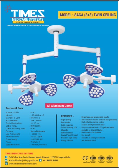 MODEL : SAGA (3+3) TWIN CEILING